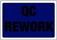 86 x 63mm "QC Rework" Labels